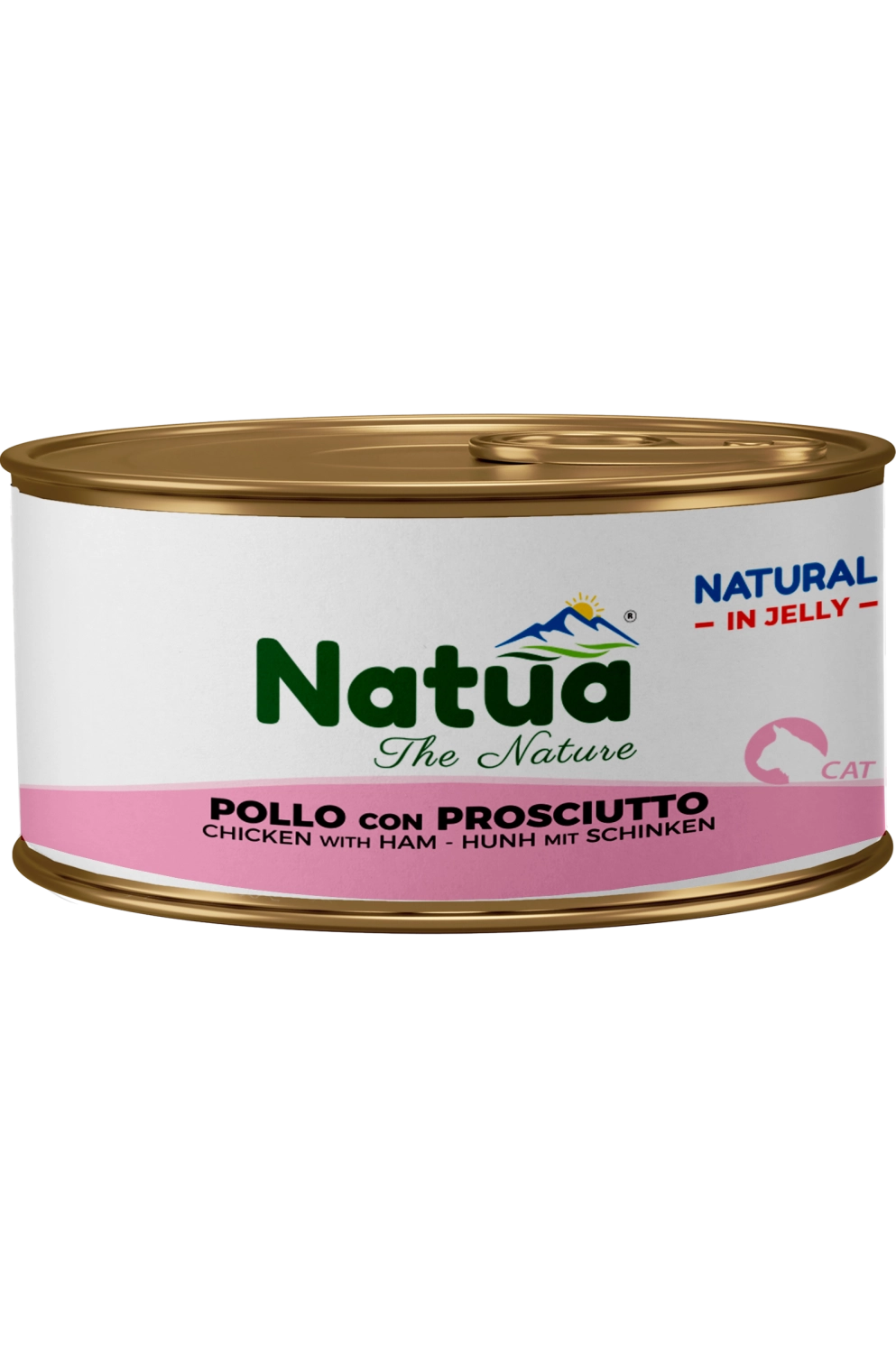 Natua Cat Natural Pollo Prosciutto Jelly 85g Lattina Natua Cat Natural Pollo Prosciutto Jelly 85g Lattina